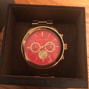 🌟 brand new men’s orange michael kors watch 🌟